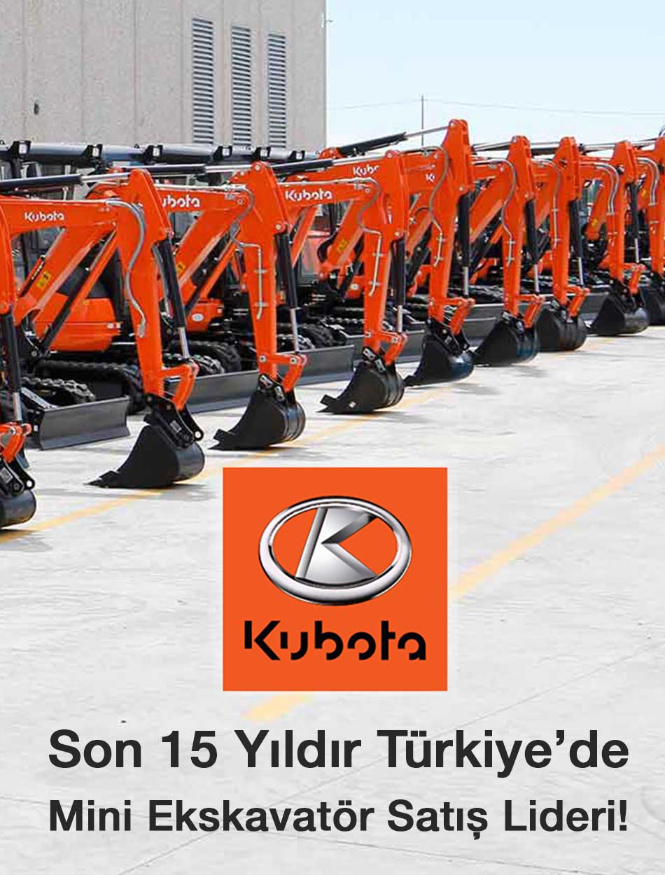 Kubota Mini Ekskavatör Türkiye Satış Lideri
